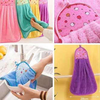 Pack of 3x Kitchen Cleaning Soft Hand Towel