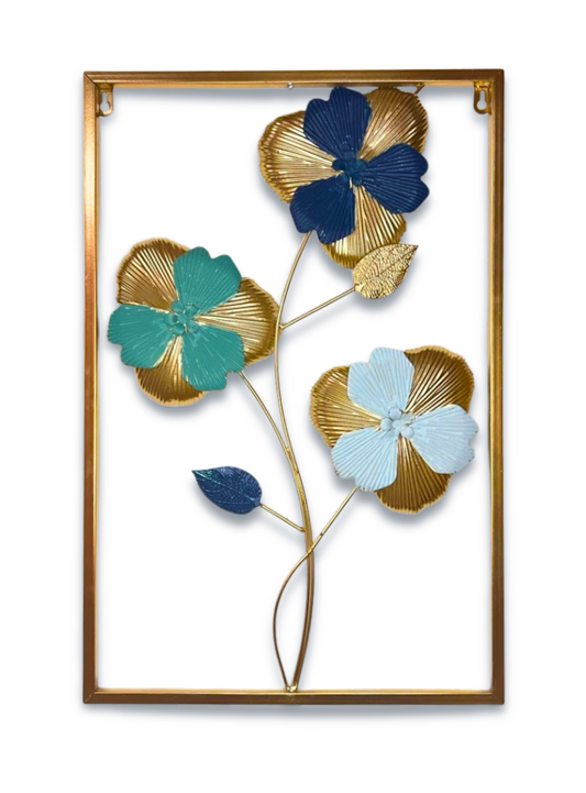 Imported Premium Quality Metal Flower Frame Wall Hanging