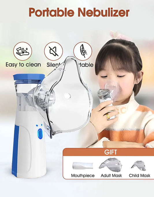 Portable Mesh Nebulizer – Quiet & Rechargeable for Kids and Adults